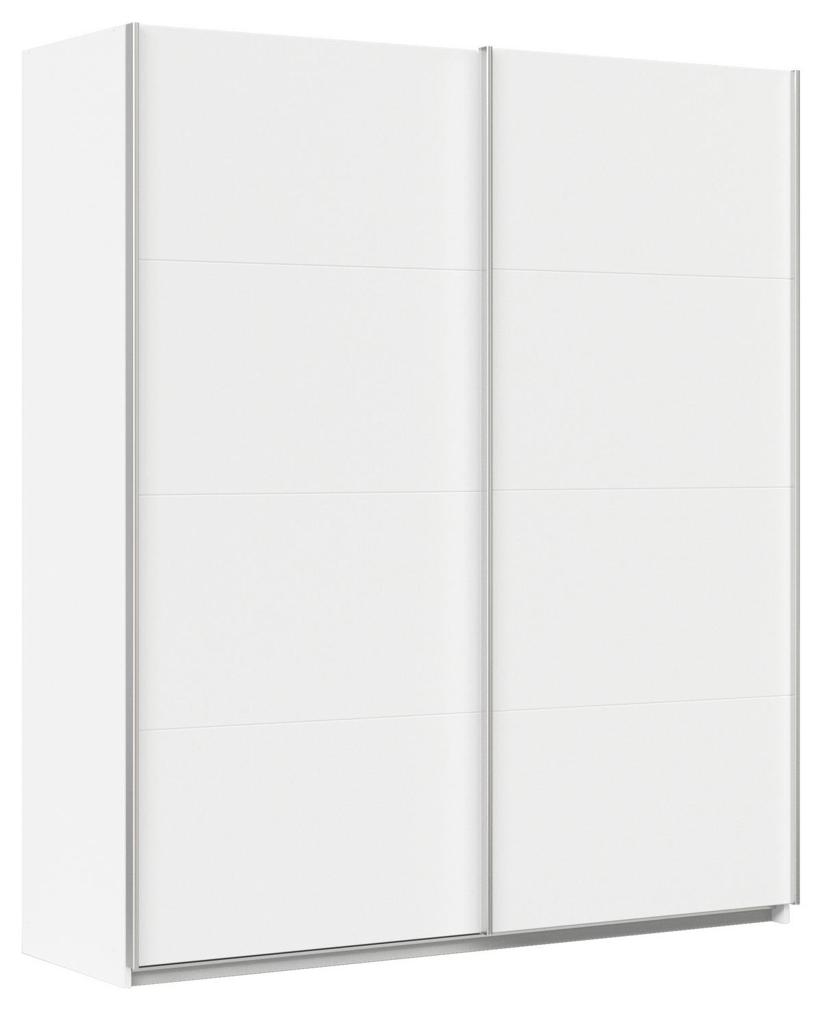 Schwebetürenschrank B: 181cm Feldkirch Alpinweiß - Weiß, MODERN, Holzwerkstoff (181/210/62cm)