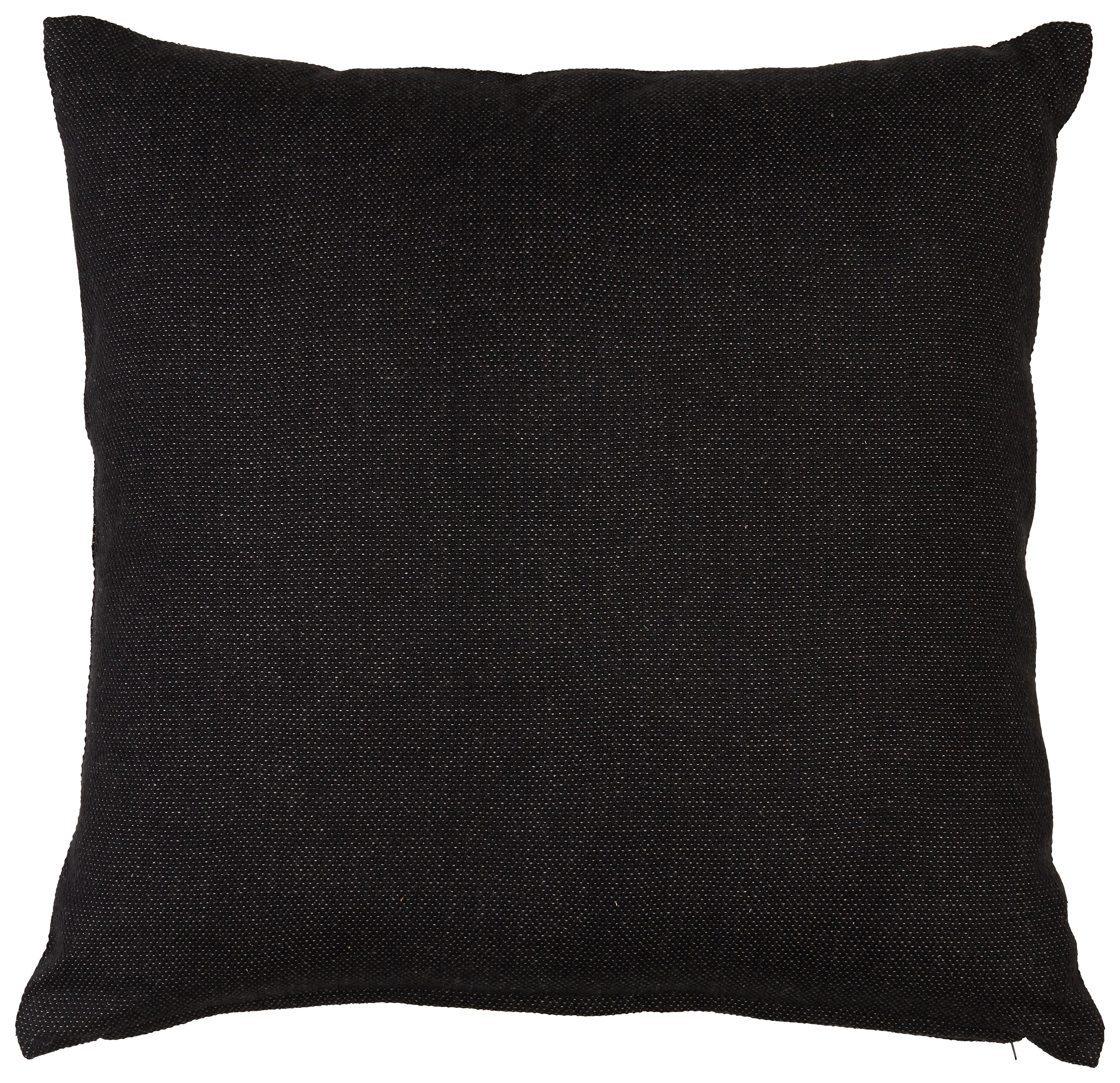 Dekorační Polštář Chris, 50/50cm, Černá - černá, Moderní, textil (50/50cm) - Premium Living