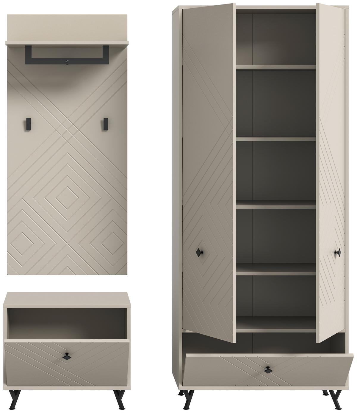 PREDSIEŇOVÝ NÁBYTOK NOTES - Design, kompozitné drevo (195/190/35cm) - MID.YOU