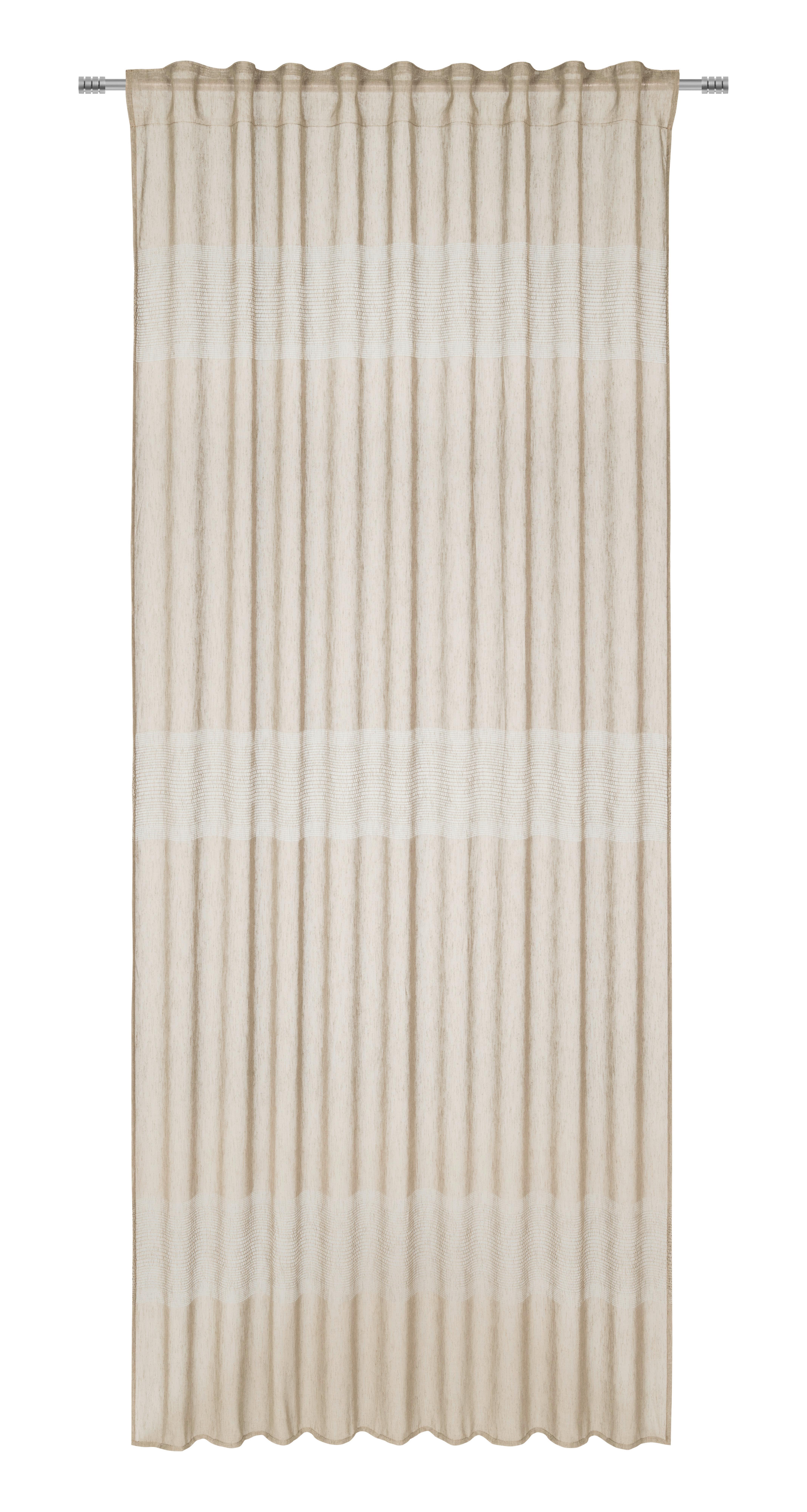 Hotový Záves Lina, 140/245cm, Béžová - béžová, Romantický / Vidiecky, textil (140/245cm) - Modern Living