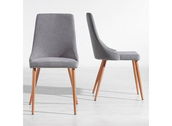 Jedálenská Stolička Matti - sivá, Moderný, kov/drevo (44/92/58cm) - Mömax modern living Jedálenská Stolička Matti - sivá, Moderný, kov/drevo (44/92/58cm) - Mömax modern living
