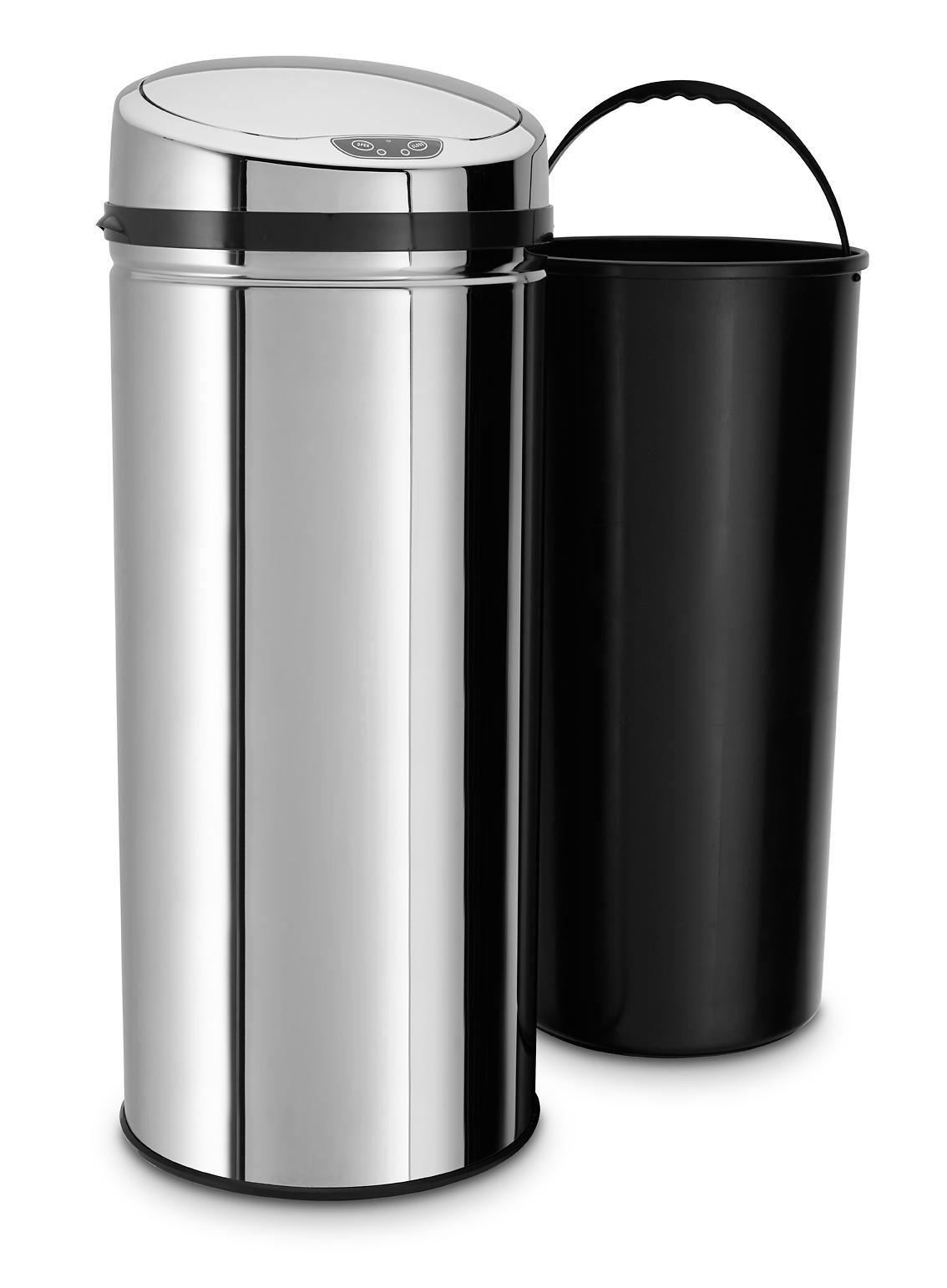 Inox Mülleimer mit Sensor