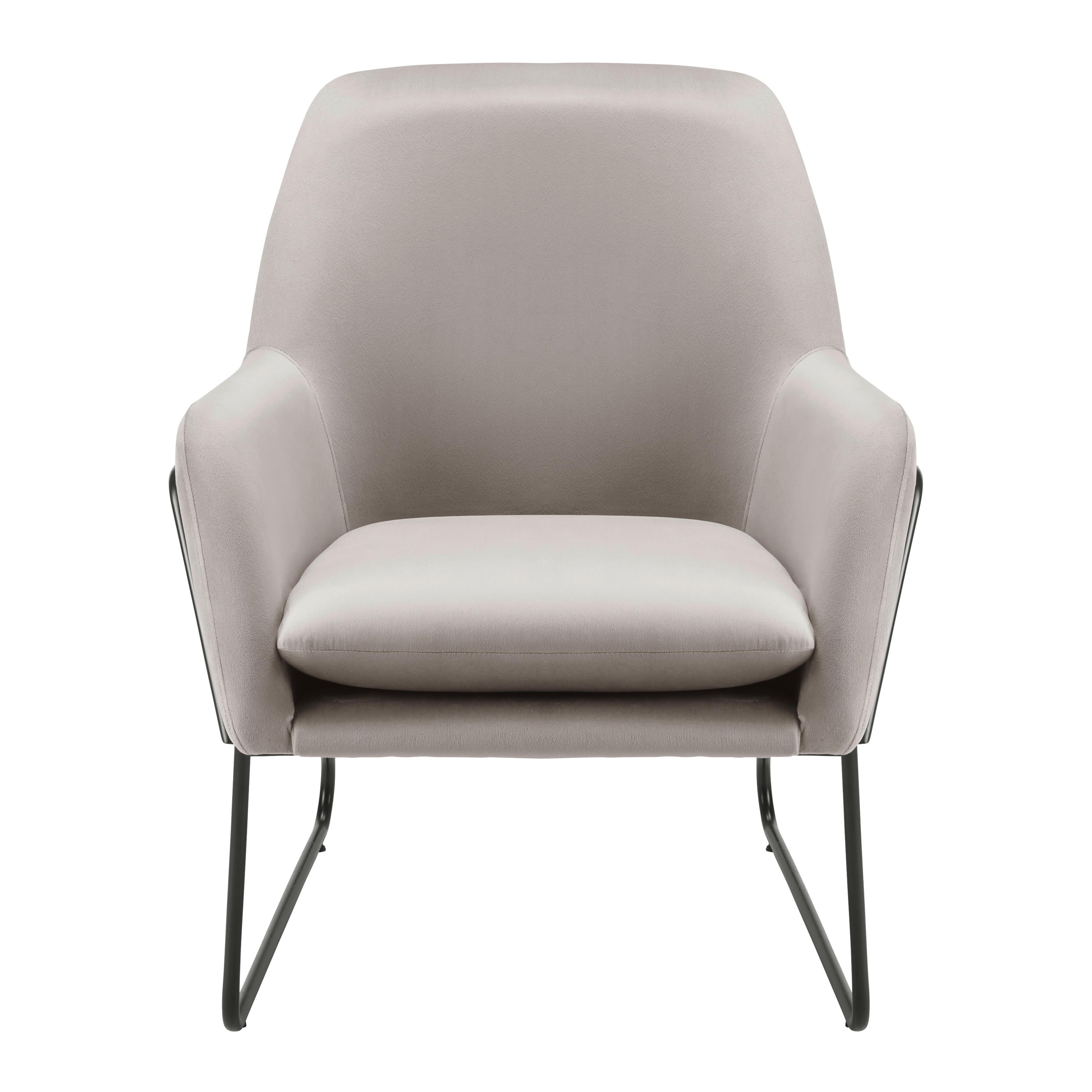 Křeslo KEZIA béžová - černá/béžová, Moderní, kov/textil (71/84/79cm) - P & B