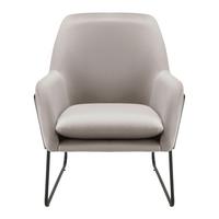 Křeslo KEZIA béžová - černá/béžová, Moderní, kov/textil (71/84/79cm) - P & B