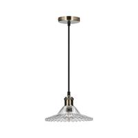 Pendelleuchte 50101273 Geneva - Schwarz, KONVENTIONELL, Glas/Metall (21.5/21.5/90cm)