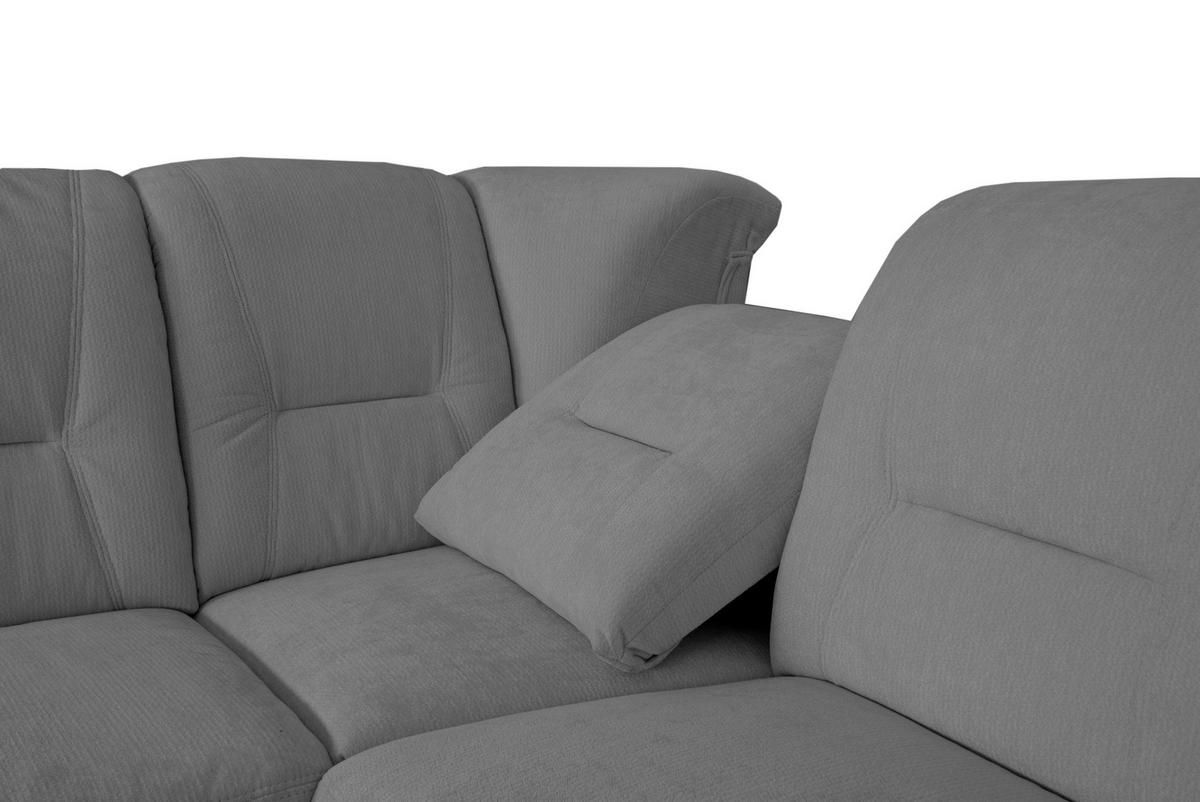ECKSCHLAFSOFA Rafael, Grau S: 279x224cm - Beige/Schwarz, Trend, Textil (279/224cm)