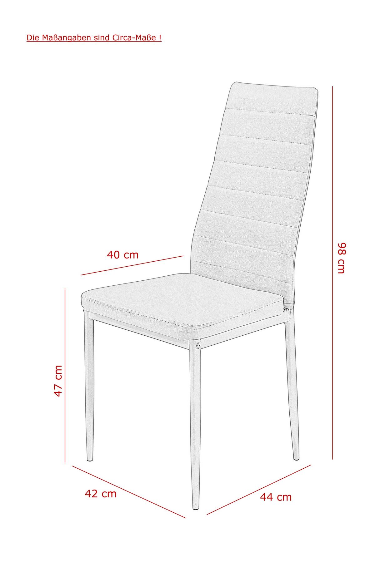 Tischgruppe Helene Grau L: 140 cm - Grau, MODERN, Holzwerkstoff/Textil (140/80/74cm) - MID.YOU