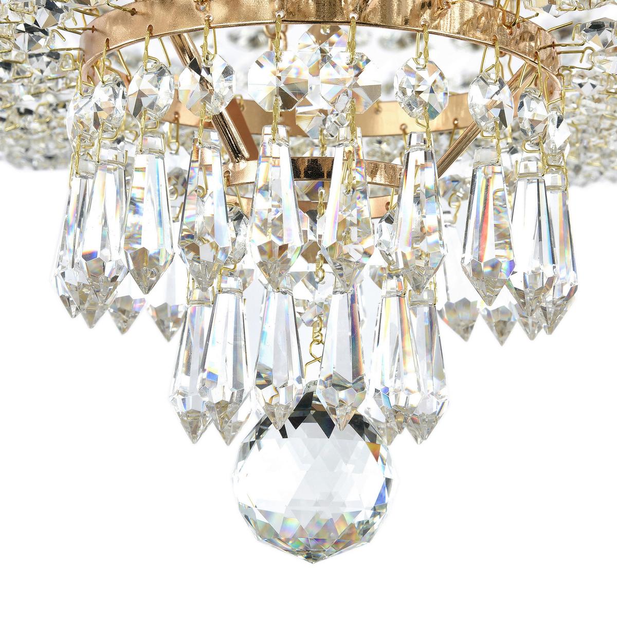 Kronleuchter Palace - Goldfarben, Trend, Glas/Metall (40/37/40cm) - MAYTONI