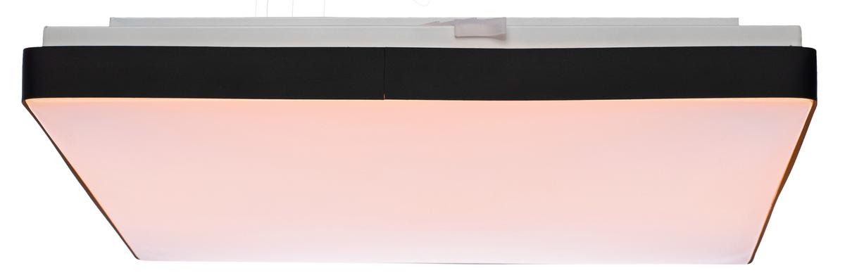 STROPNÍ LED SVÍTIDLO JANNEK - bílá/černá, Moderní, kov/plast (33/33/5,5cm) - Premium Living