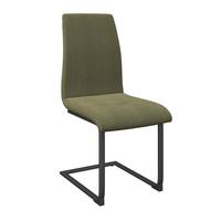 Schwingstuhl Tristan Webstoff grün, B: 41cm - Schwarz/Grün, MODERN, Holz/Textil (41/102/58cm) - James Wood