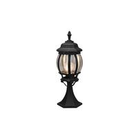 Wegeleuchte 506960132 Elvo - Klar/Schwarz, KONVENTIONELL, Glas/Metall (17/49cm) - Trio Leuchten