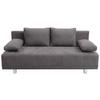 2-Sitzer-Sofa Mit Schlaffunktion Laser B: 194 cm - Chromfarben/Graubraun, Design, Textil (194/77/89cm) - MID.YOU