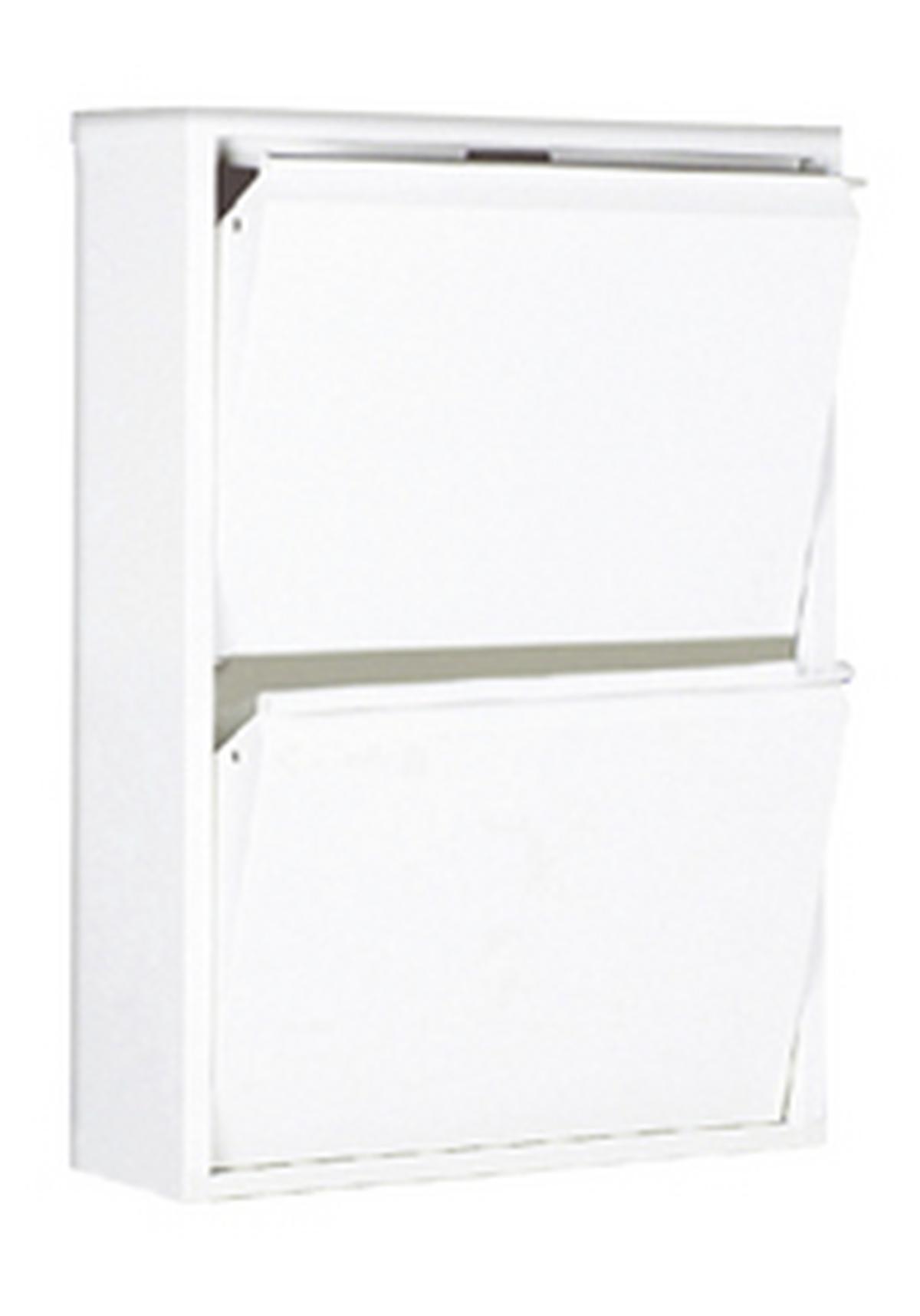 Schuhkipper Casa Weiß 2 Klappen B: 50 Cm - Basics, Metall (50/70/13cm)