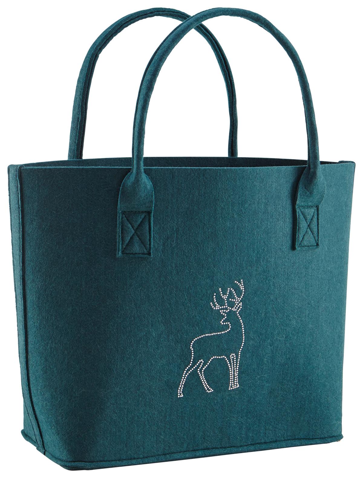 Taška LUCA zelená - zelená, Moderní, textil (38/17/34cm) - Bessagi Home