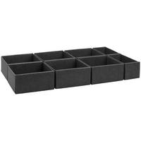 Zásuvkový box Unit, L - šedá, Konvenční, textil - Premium Living