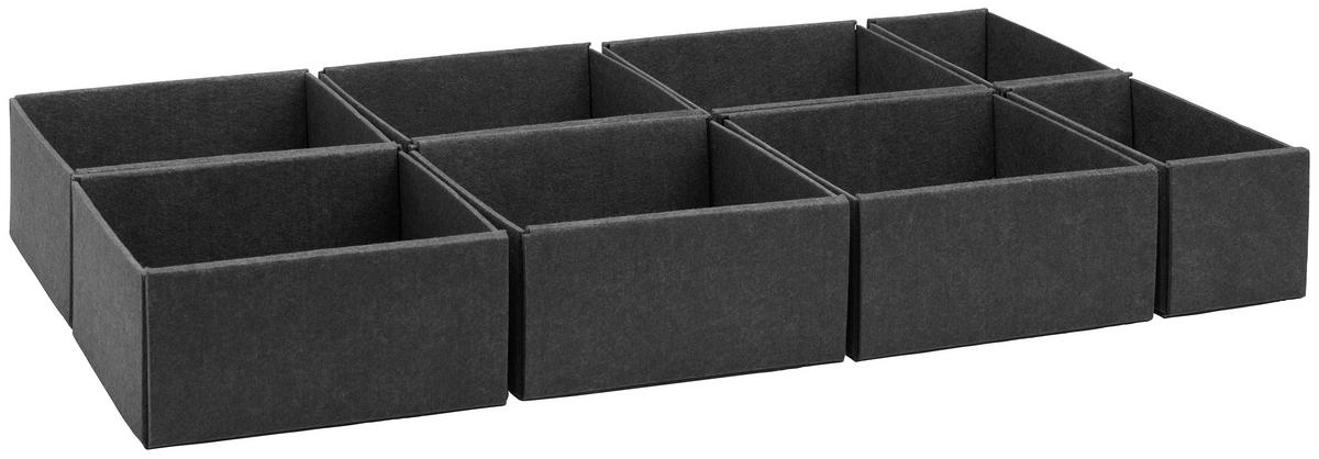 Zásuvkový box Unit, L - šedá, Konvenční, textil - Premium Living