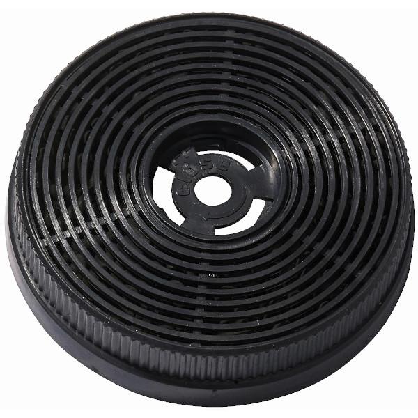 KOHLEFILTER Schwarz, B: 10,8 cm - Schwarz, Trend, Kunststoff (10,8/2,5/10,8cm) - PKM