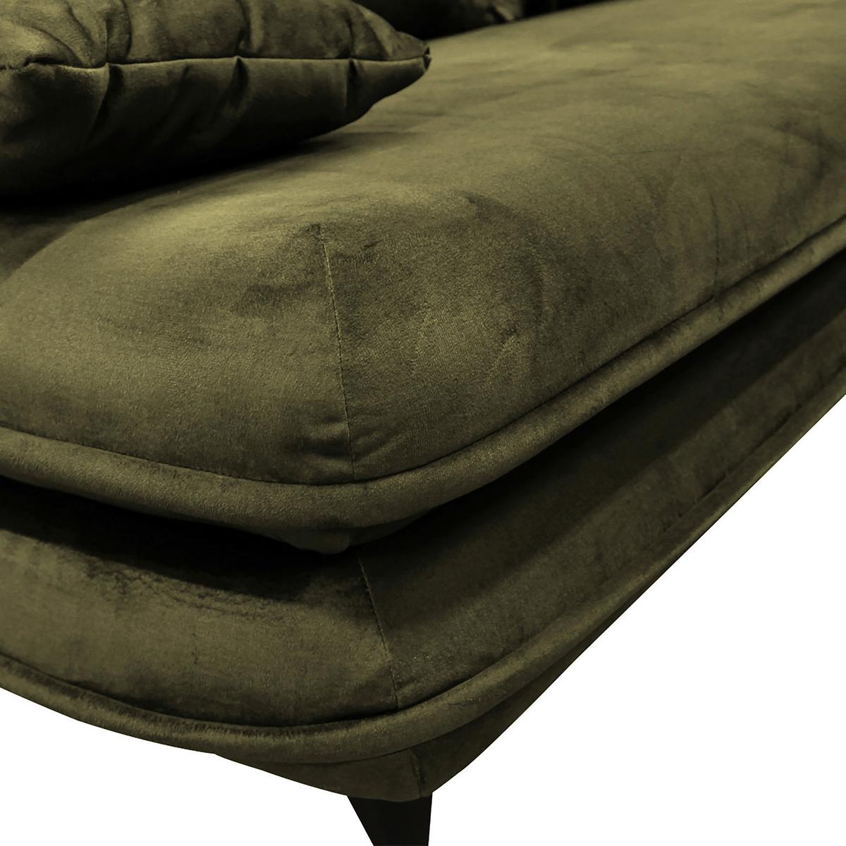 2-sitzer-sofa Mit Schlaffunktion Look B: 217 Cm - Dunkelgrün/Schwarz, Design, Textil (217/73/86/106cm) - MID.YOU