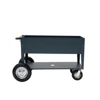 Hochbeet Stahl Swivel mit Ablagen 60/80/120 cm - Anthrazit, Basics, Metall (60/80/120cm)