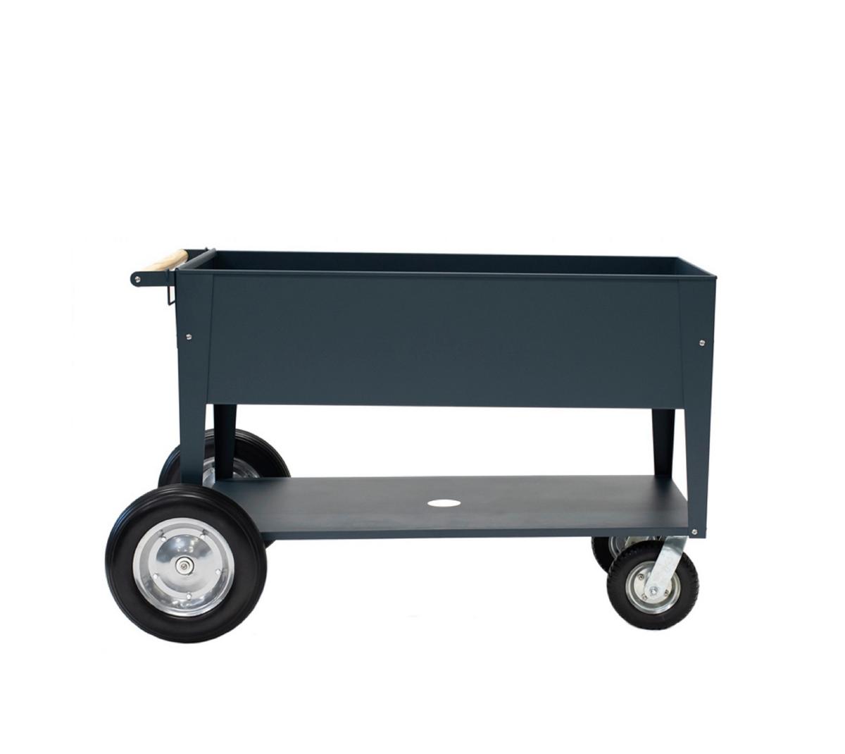 Hochbeet Stahl Swivel mit Ablagen 60/80/120 cm - Anthrazit, Basics, Metall (60/80/120cm)