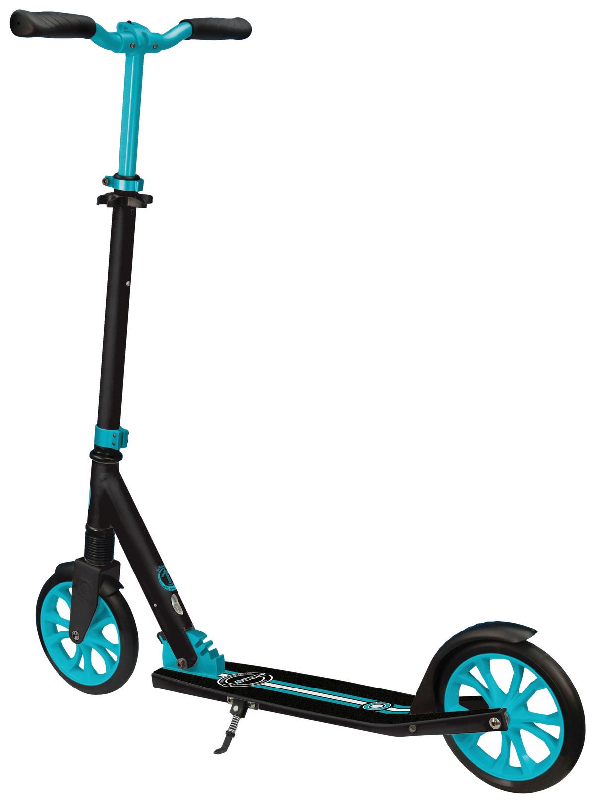 Scooter Globber Schwarz/türkis Ø 205 Mm, Klappbar - Türkis/Schwarz, Basics, Metall (89/45/108cm)