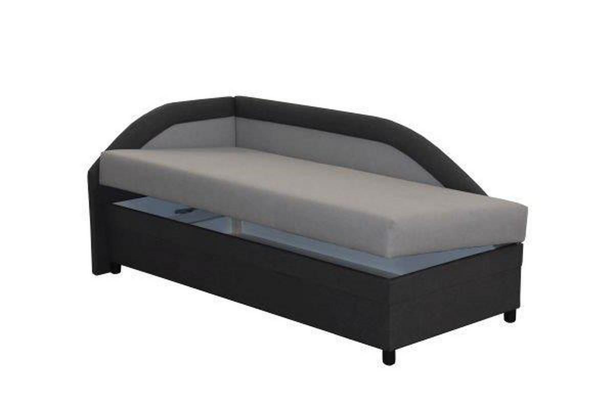 Heverő Bonellrugós Szürke Malmö Lux - szürke, Konventionell (93/84/203cm)