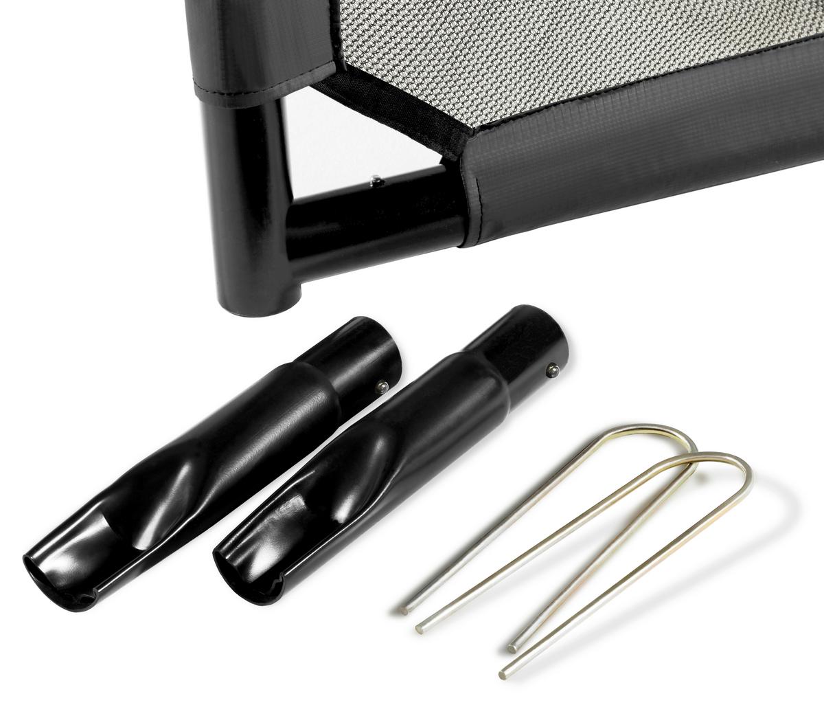 Fußballtor Salta Legend Mit Torwand - Schwarz, KONVENTIONELL, Kunststoff/Metall (180/120/60cm) - Salta