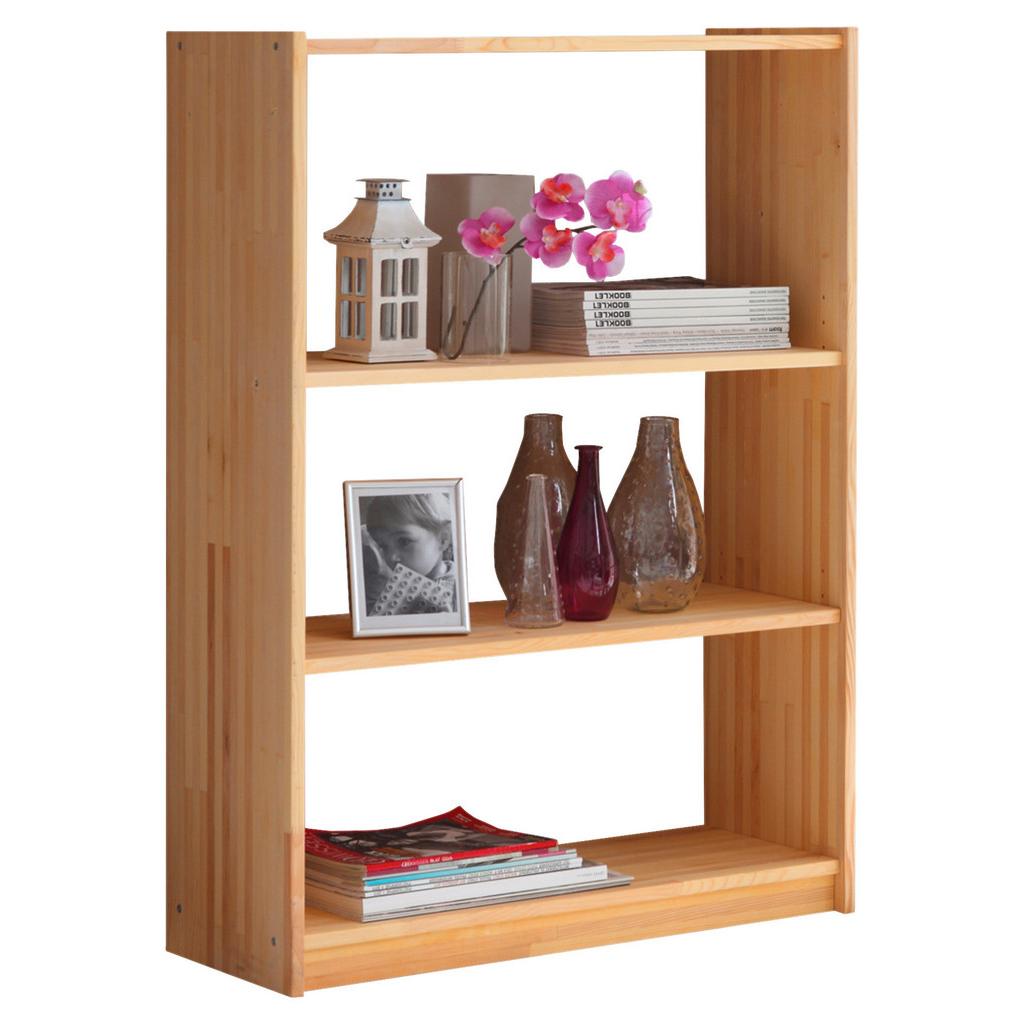 Regal Echtholz massiv Simona 80 cm Fichte Natur