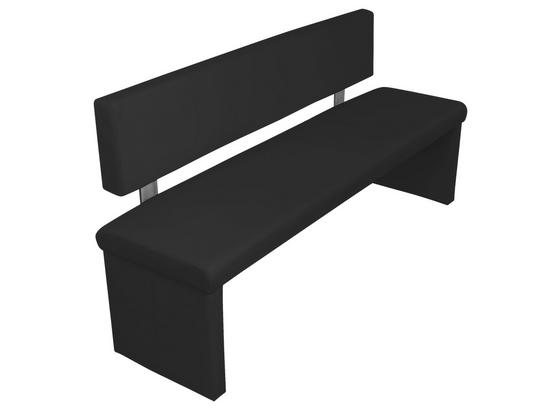 Sitzbank Charisse B: ca. 140 cm Schwarz - Schwarz, MODERN, Textil/Metall (140/83/54cm) - Livetastic Sitzbank Charisse B: ca. 140 cm Schwarz - Schwarz, MODERN, Textil/Metall (140/83/54cm) - Livetastic