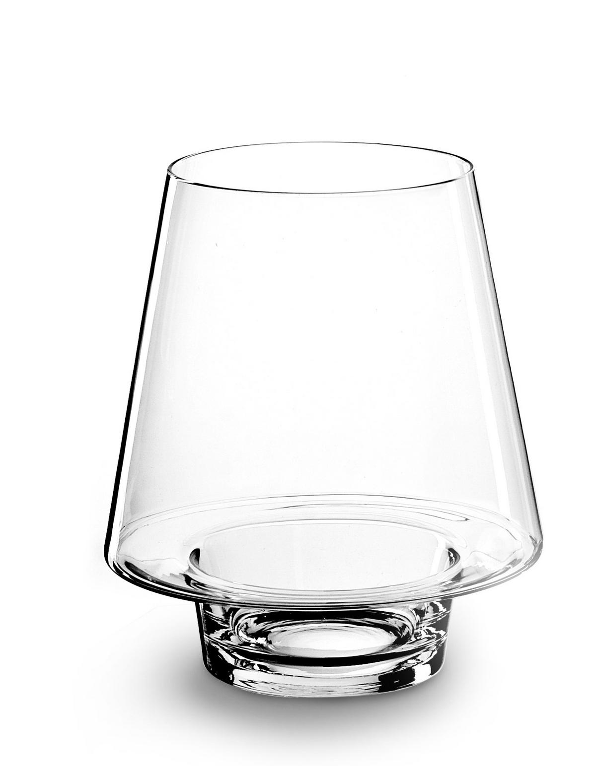 STOJAN NA SVÍČKU LOU - čiré, Trend, sklo (18/22cm) - Modern Living