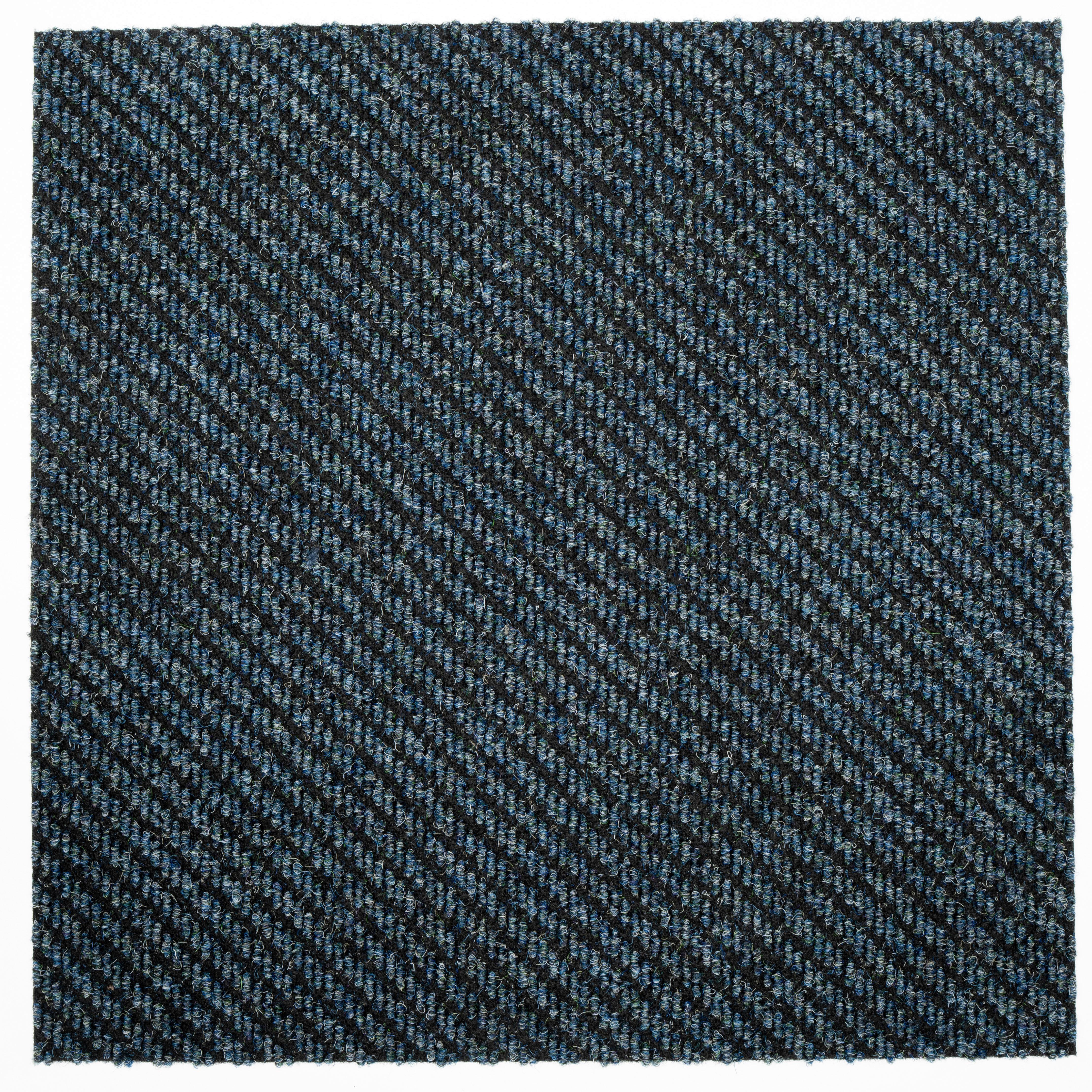 Teppichfliese Blau Centaur 50x50 cm Florhöhe 4 mm - Blau, Basics, Textil (50/50cm)
