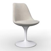 Židle Celia, bílá/béžová - bílá/béžová, Moderní, kov/textil (56/49/83cm) - Bessagi Home