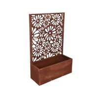 Pflanztrog Metall Rostoptik - Rostfarben, MODERN, Metall (78/118/30cm)