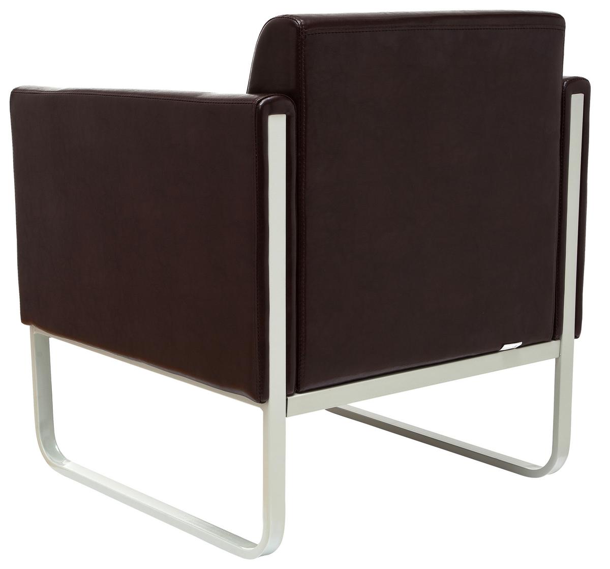 Sessel Aruba Dunkelbraun - Dunkelbraun/Hellgrau, MODERN, Textil (67/78/71cm) - MID.YOU
