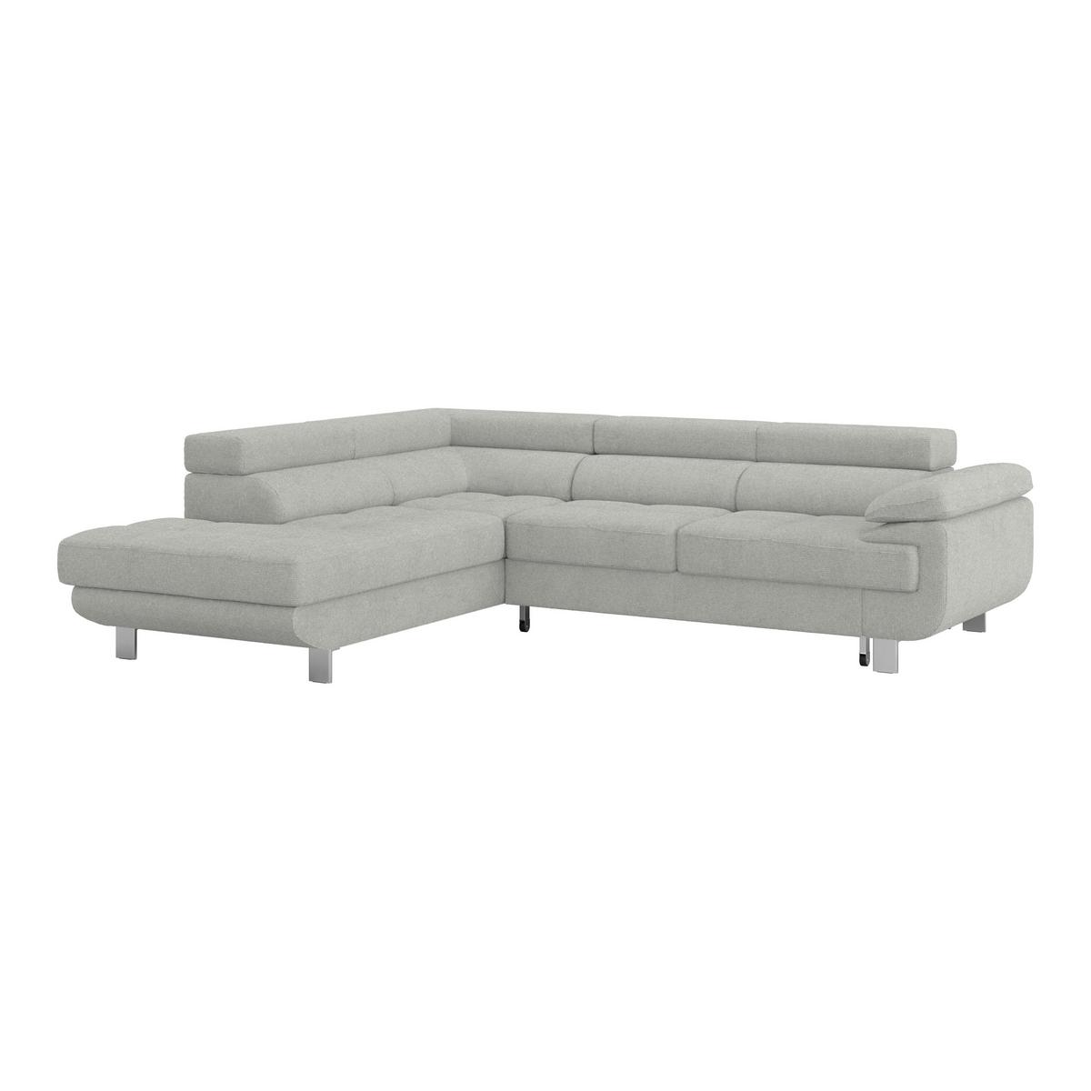 Ecksofa Savona - Hellgrau, MODERN, Textil (230/270cm) - Ondega