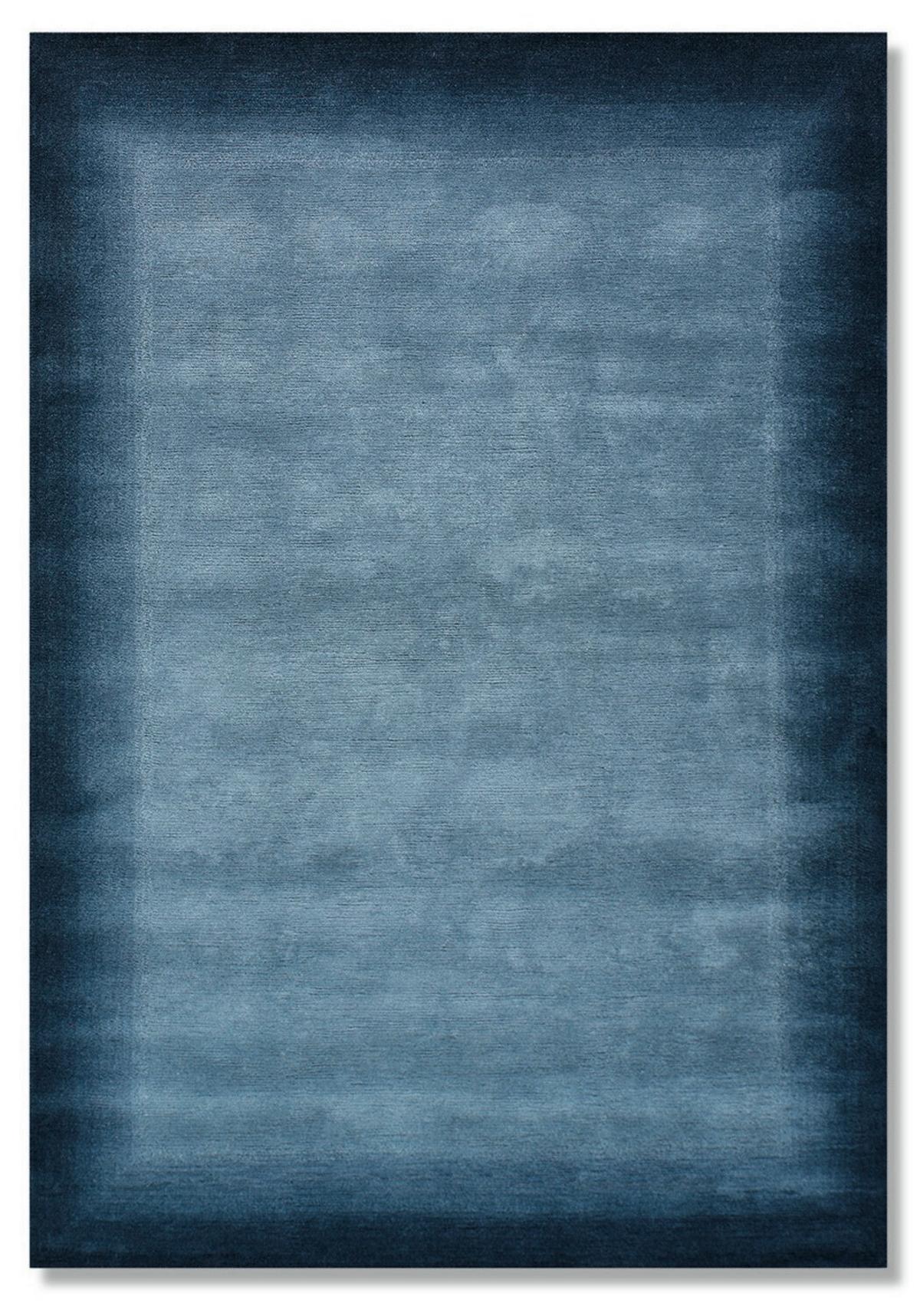 Wollteppich Vinciano Tami - Blau, Basics, Textil (200/300cm) - Cazaris