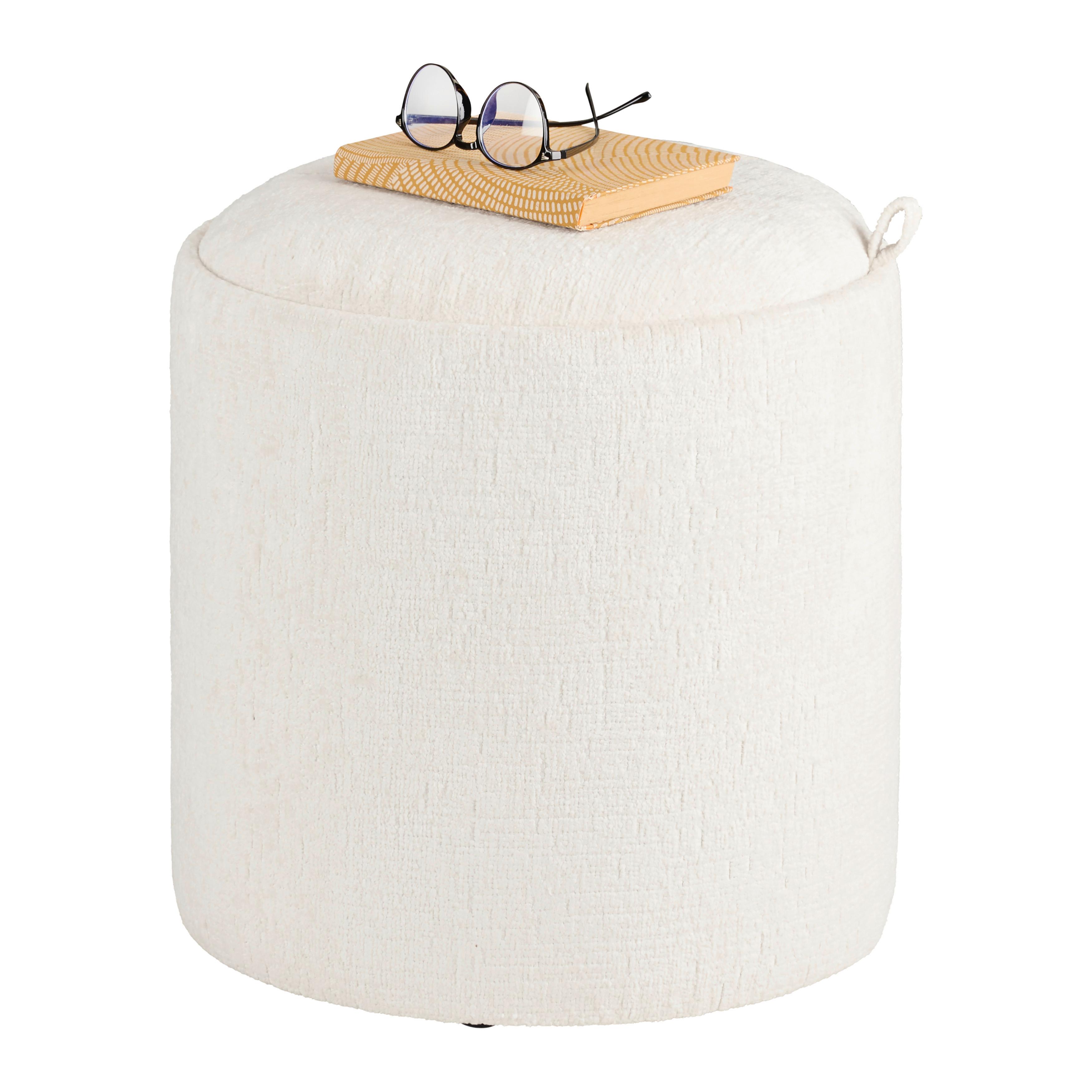 TABURET CHESSY -TREND- - bílá, Moderní, kompozitní dřevo/textil (39,5/40.5/39.5cm) - Mömax