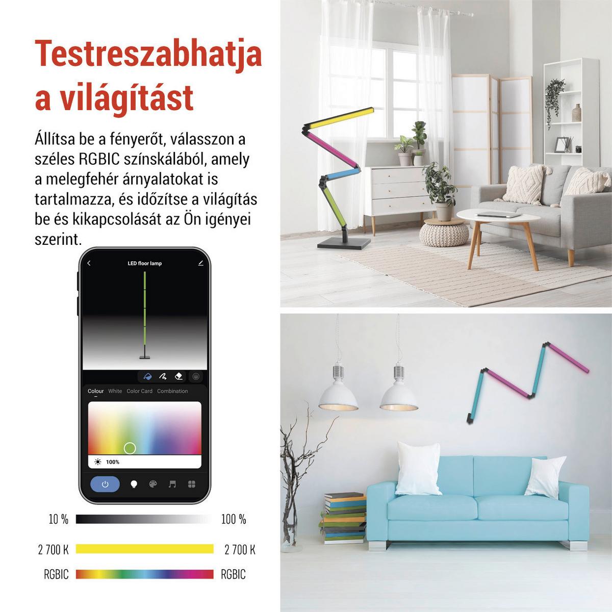 Led Állólámpa Gosmart - Basics (175cm)