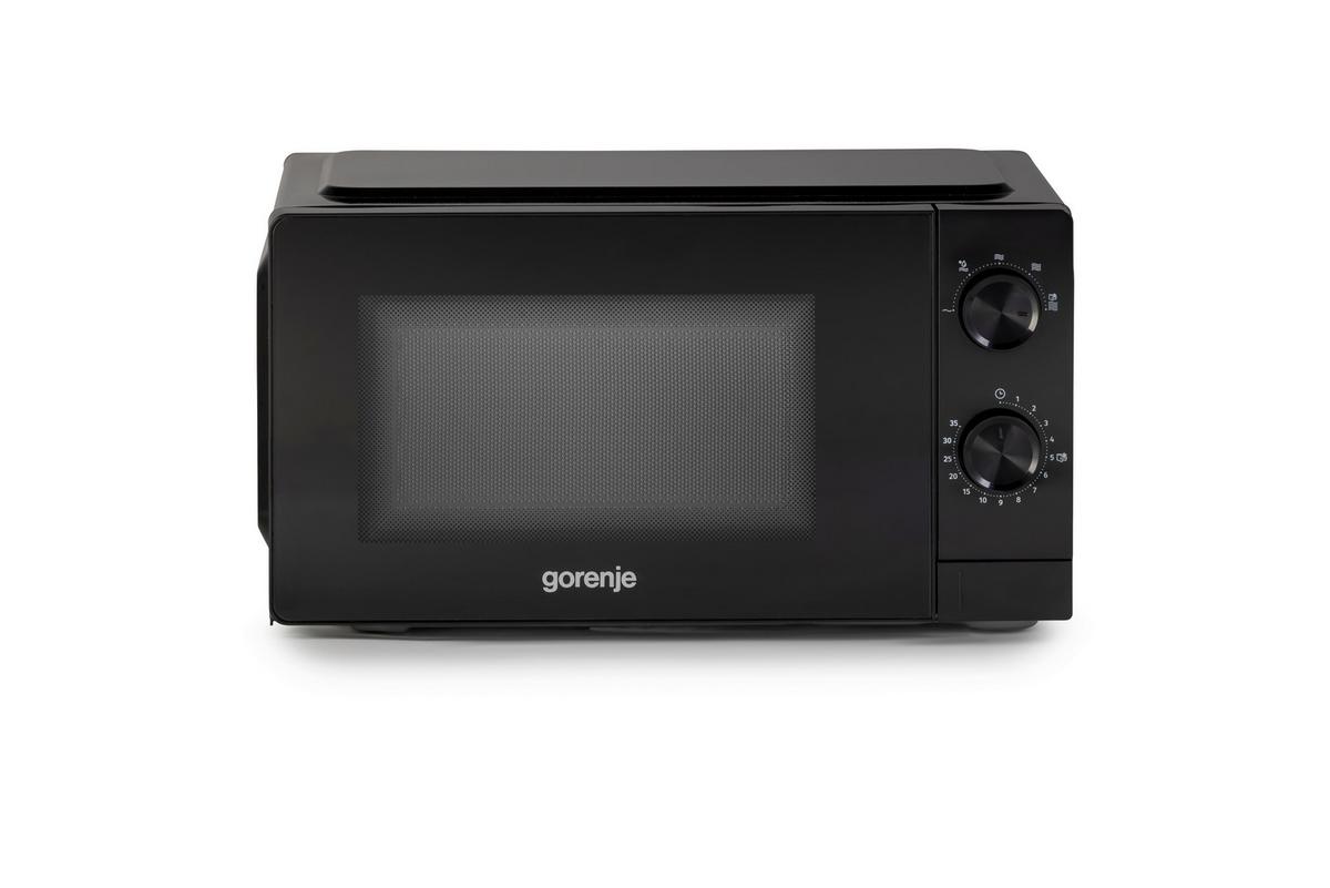 MIKROWELLE 20 Liter, 700W - Schwarz, Basics, Glas/Kunststoff (44,6/24,2/35,2cm) - Gorenje