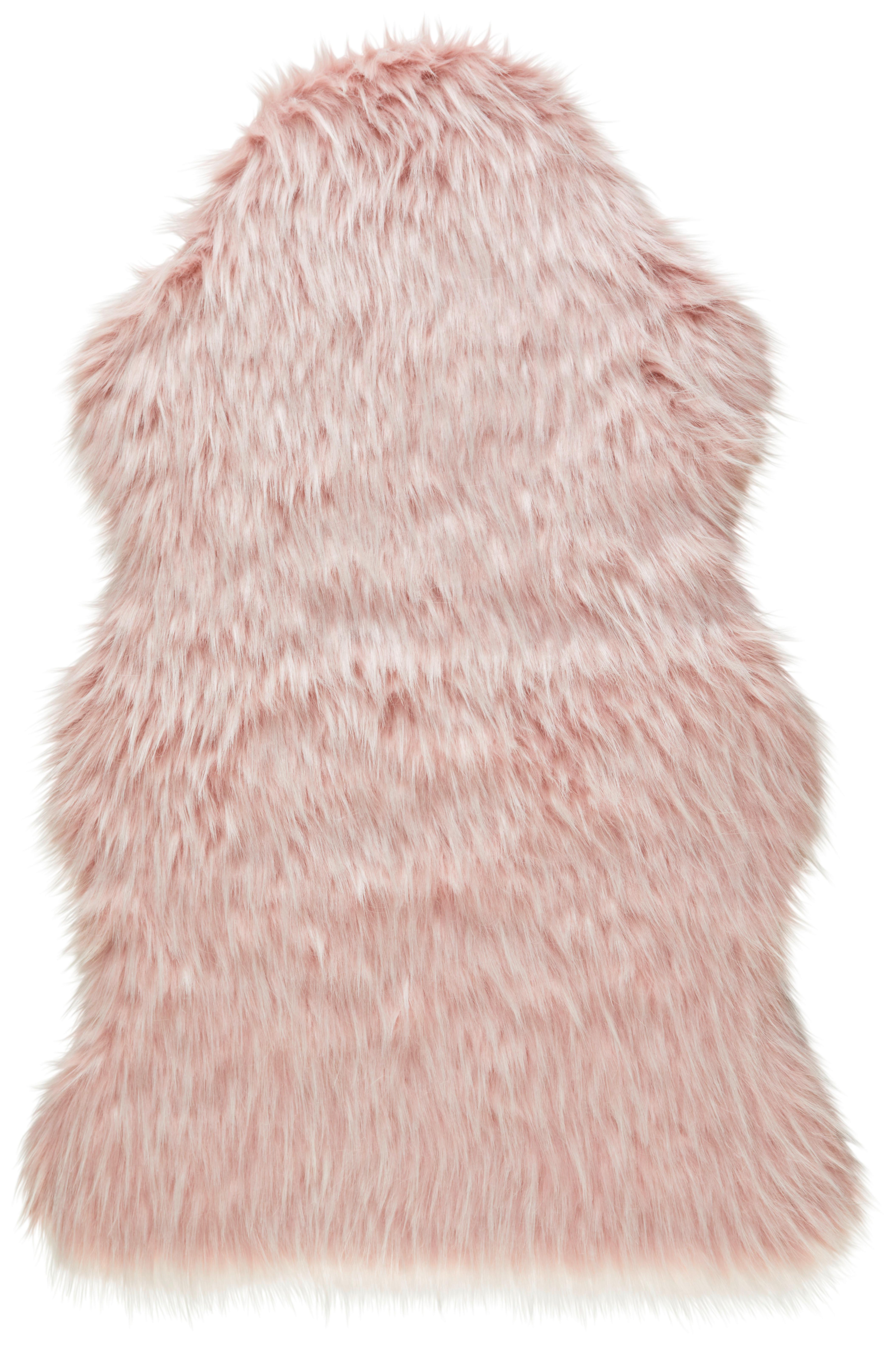 KUNSTFELL Pink, waschbar - Pink, ROMANTIK / LANDHAUS, Textil (90/60cm) - James Wood