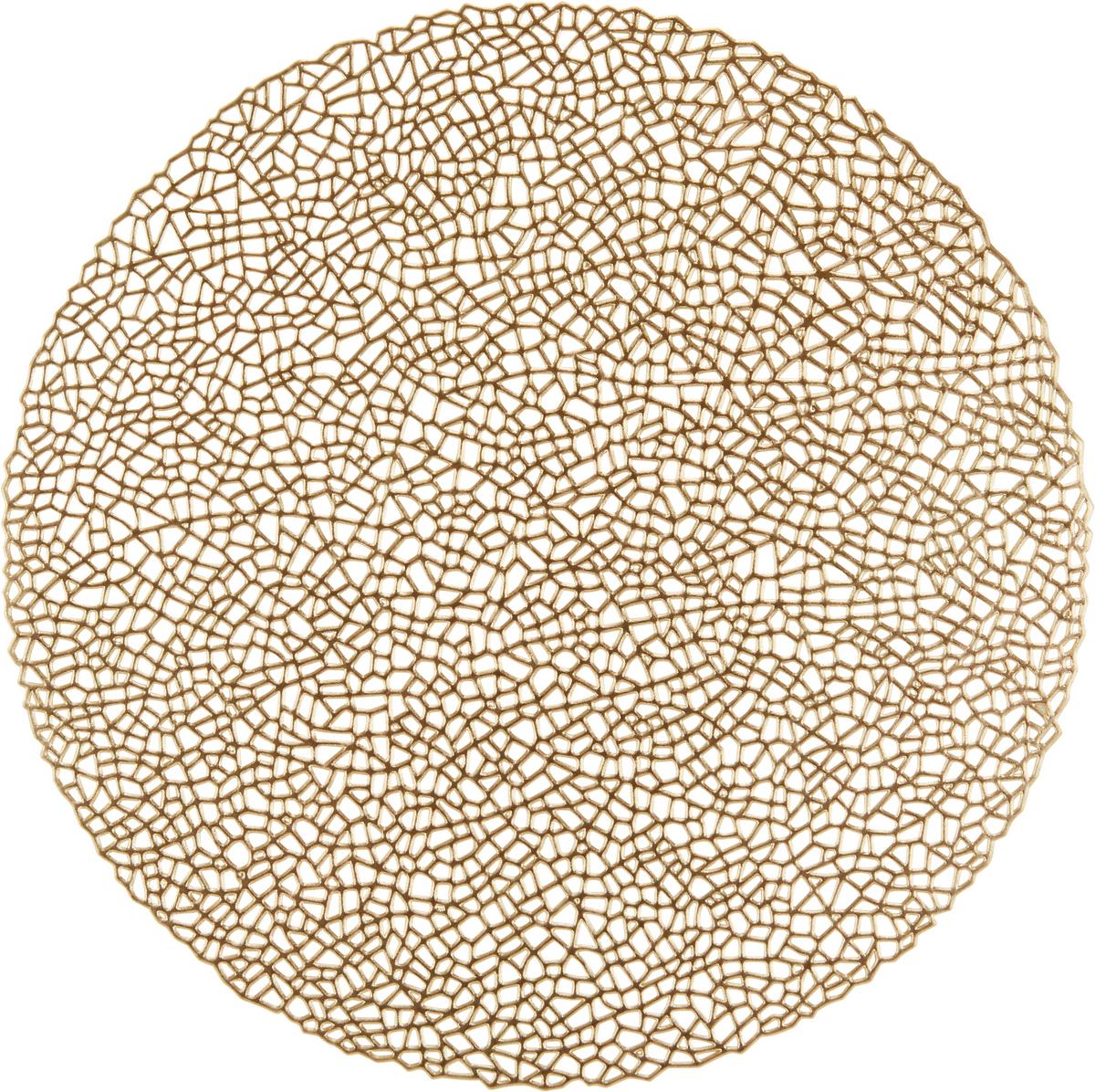 Tischset Sandy - Silberfarben/Goldfarben, Basics, Kunststoff (38cm) - Ondega