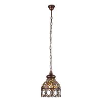 Hängeleuchte 49765 Jadida - Multicolor/Kupferfarben, KONVENTIONELL, Glas/Metall (22/110cm) - Eglo