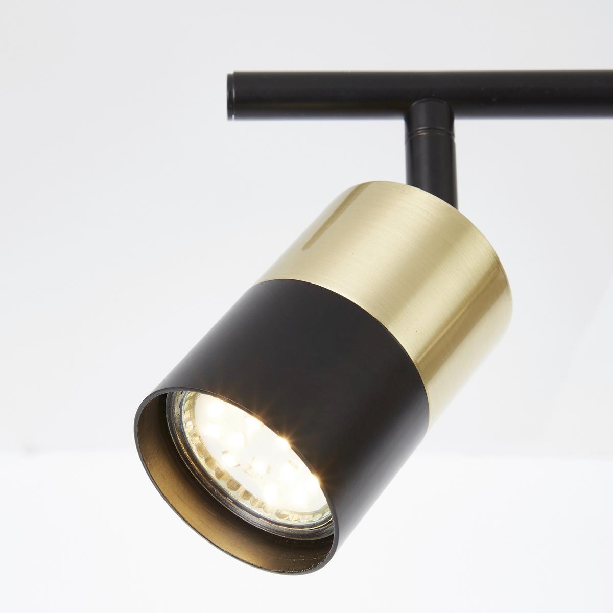 Deckenleuchte Maribel L: 76,5 Cm Schwenkbar - Messingfarben/Schwarz, Design, Metall (76,5/16,8/18cm) - Brilliant