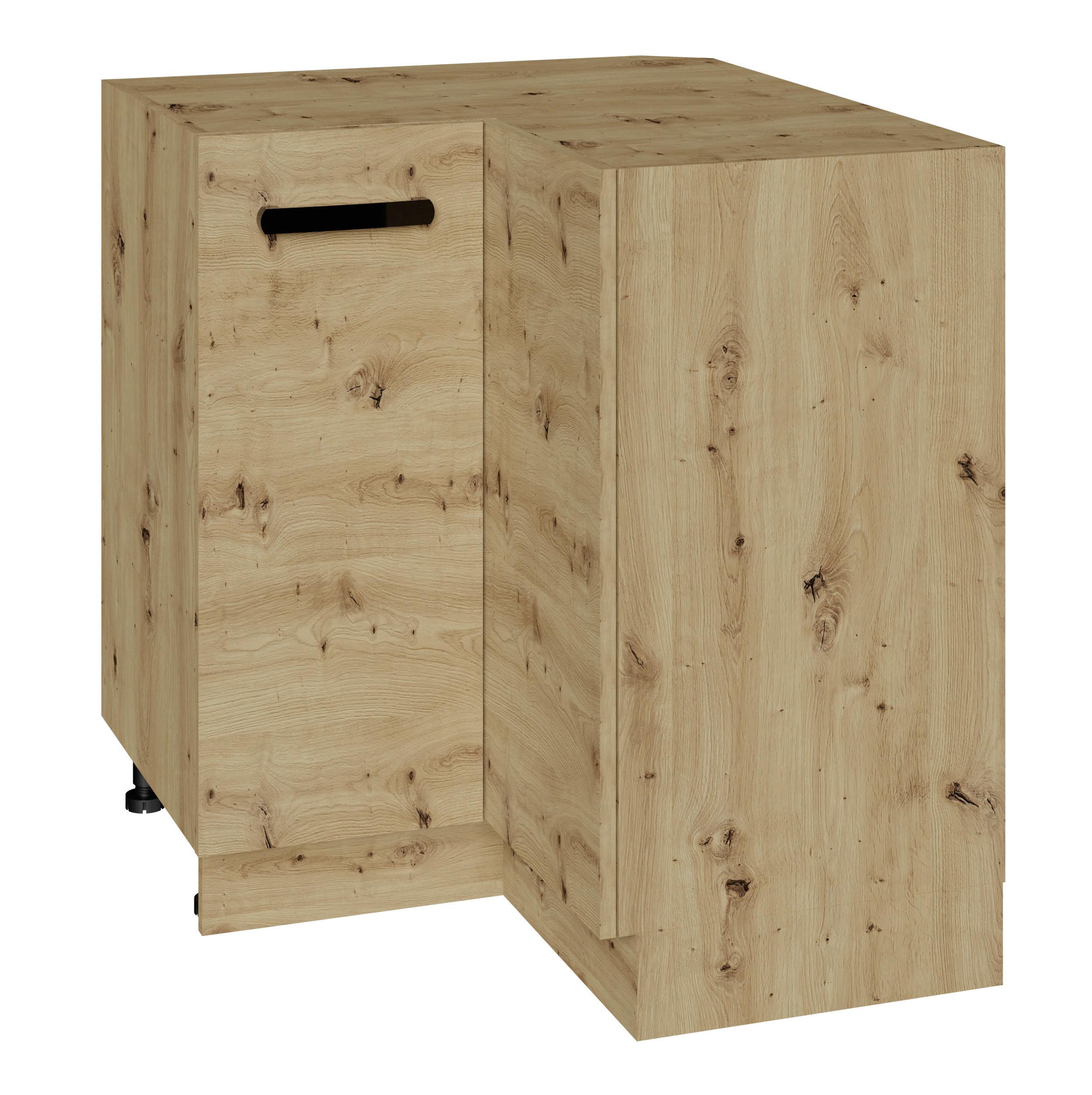 Konyhai Alsó Sarokszekrény Sabine Dn90 *TOP ÁR* - Artisan tölgy, Modern (90/59,4cm) - Best Price
