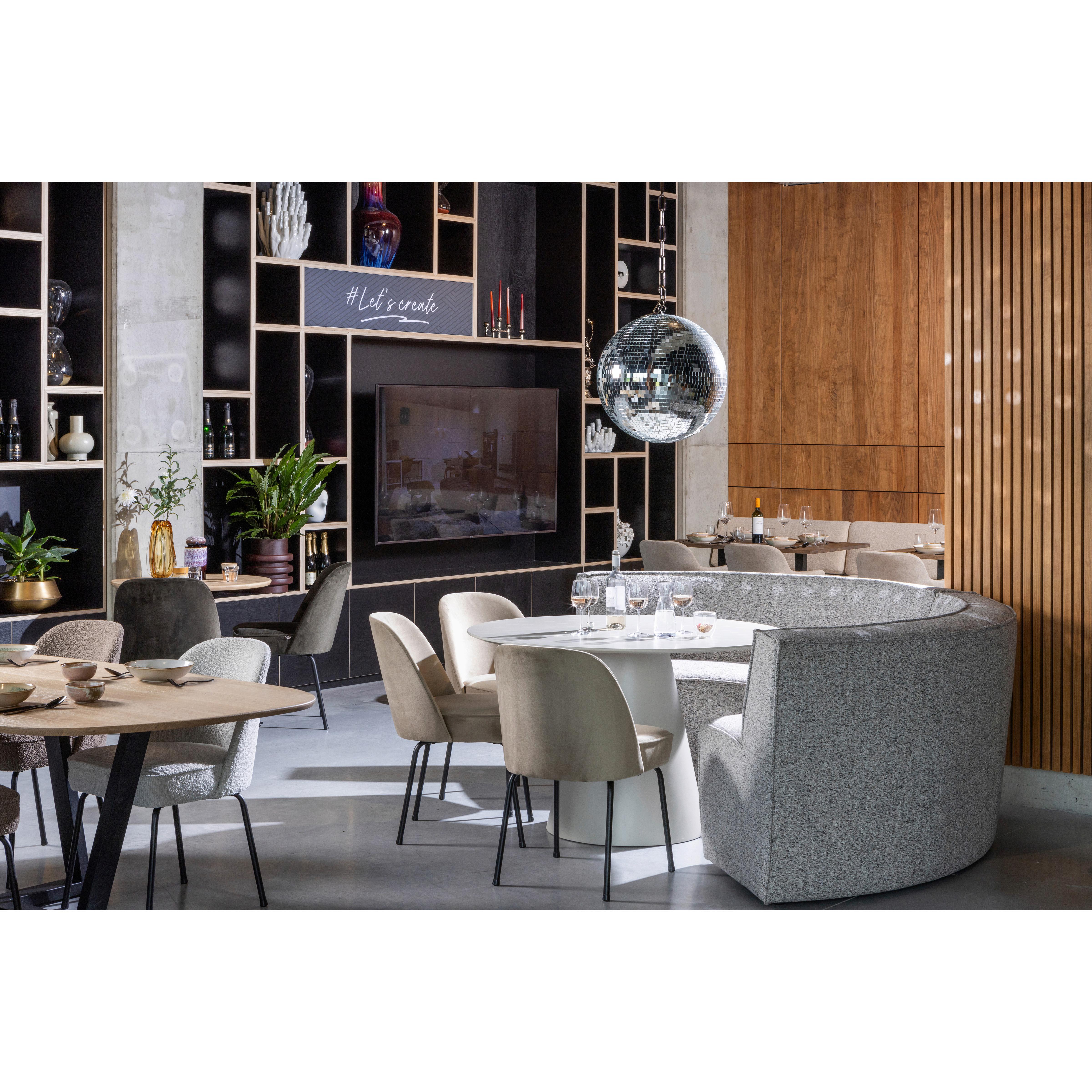 Esstisch Jorre Beige L: 120 Cm - Beige, Design, Holzwerkstoff (120/120/76cm) - Livetastic