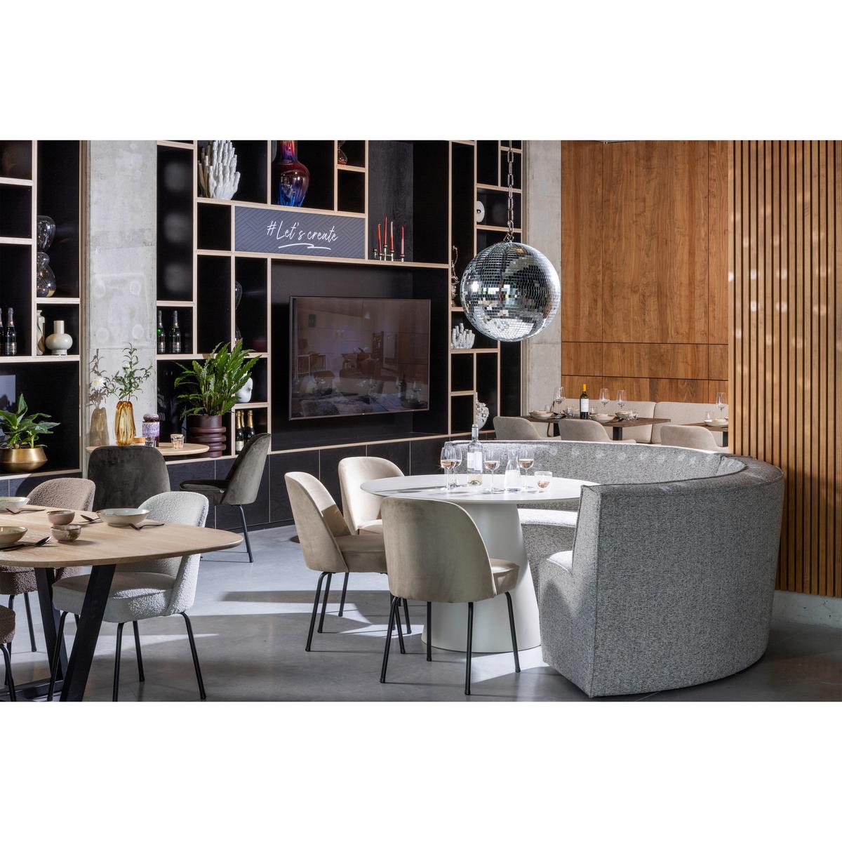 Esstisch Jorre Beige L: 120 Cm - Beige, Design, Holzwerkstoff (120/120/76cm) - Livetastic