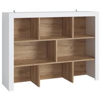 Kommodenaufsatz Calabria Weiss/Eichefarben, B: 160,8 cm - Eichefarben/Weiß, Trend, Holzwerkstoff (160,8/118,8/45cm)