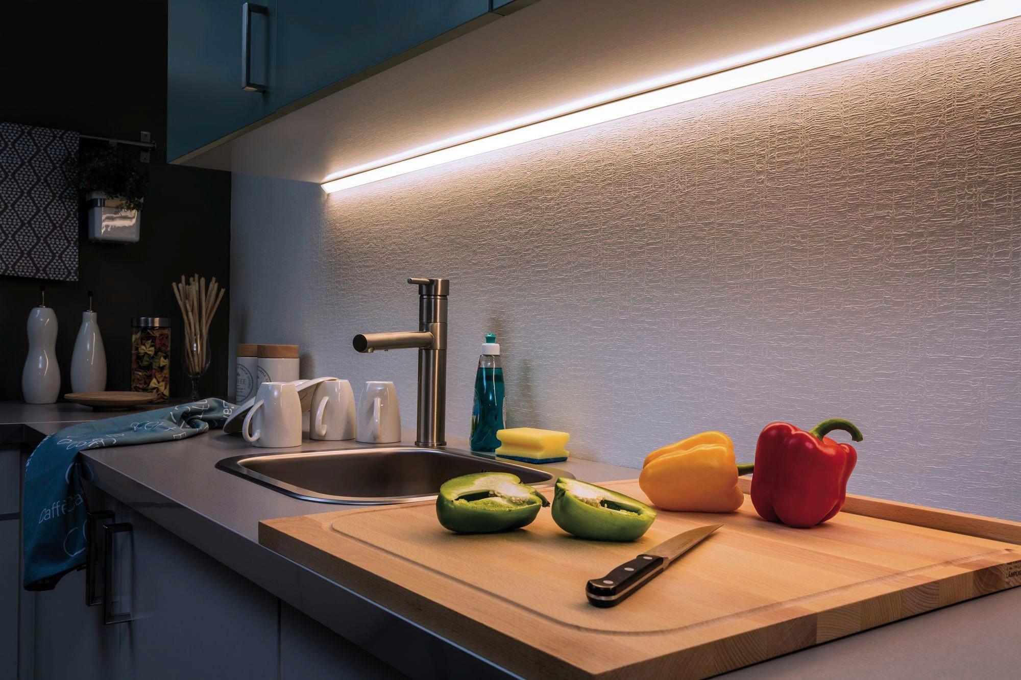 LED-Stripe 100 cm dimmbar 70582 - Silberfarben, Basics, Metall (100cm) - Paulmann