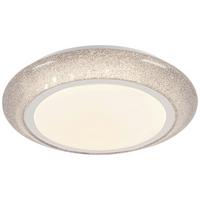 Led Mennyezeti Lámpa Ana - krómszínű/ezüstszínű, Modern, műanyag/fém (40/9cm) - Luca Bessoni