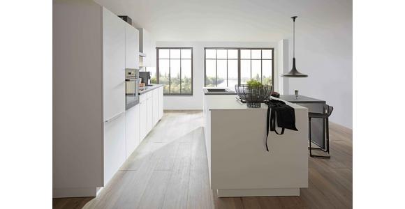Einbauküche Eastbourne Frei Planbar mit Griffleiste Küche - Weiß, MODERN, Holzwerkstoff - Vertico